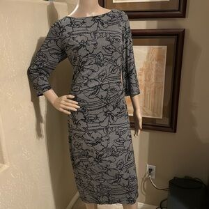 David Meister Women’s Black Stretch Dress sz 10